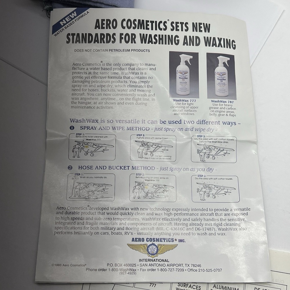 Aero Cosmetics - Aircraft Leather Care Restores and Protects W/sponges & Rag - Picture 4 of 5